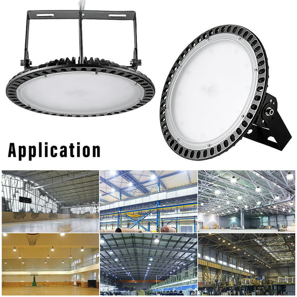 100W 200W 300W LED High/Low Bay Light Commercial Warehouse Factory Shed Lighting